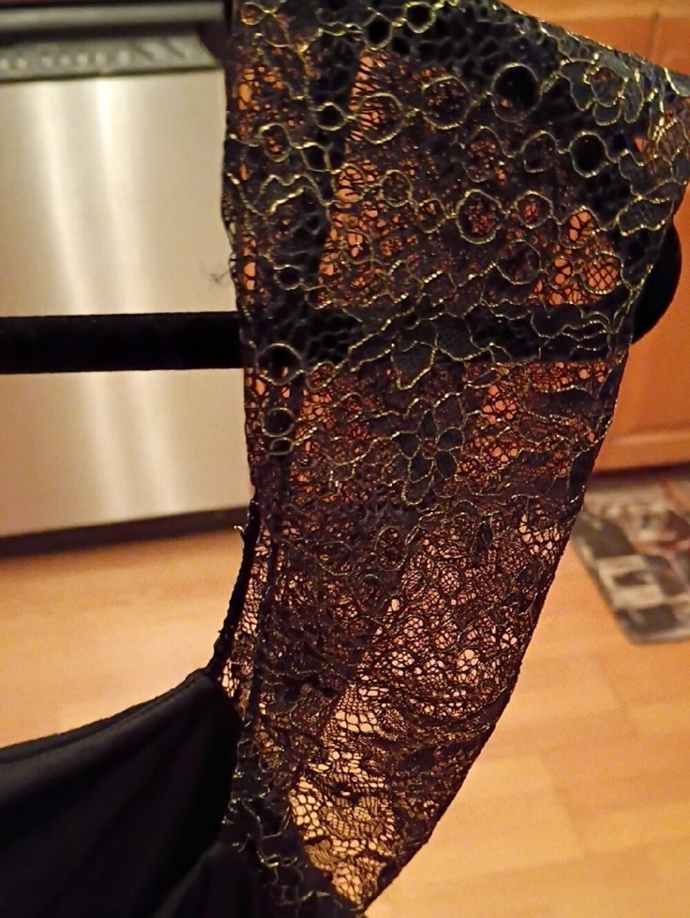 Lauren Ralph Lauren Black Lace-Shoulder Camisole - Picture 4 of 7